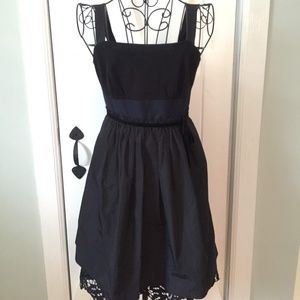 BCBGMaxAzria Black and Navy Cocktail Dress